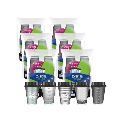 156-Count Dixie To Go Disposable Insulated Hot Cups With 156 Lids Via Amazon