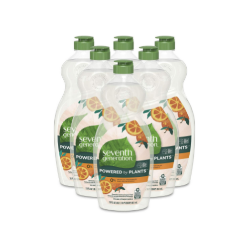 6-Pack Seventh Generation Dish Soap 19oz Liquid Via Amazon