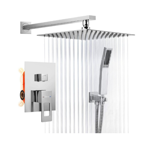 10 Inch Wall Mounted Shower System Set with Valve via Amazon