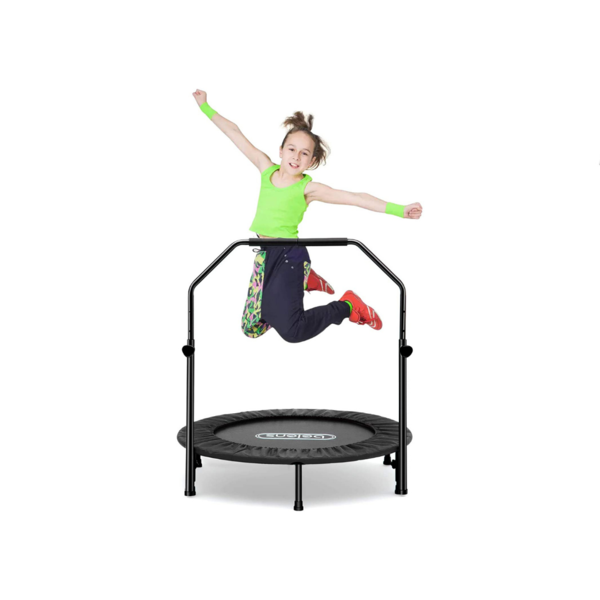 40 Inch Foldable Mini Trampoline With Foam Handles
Via Amazon