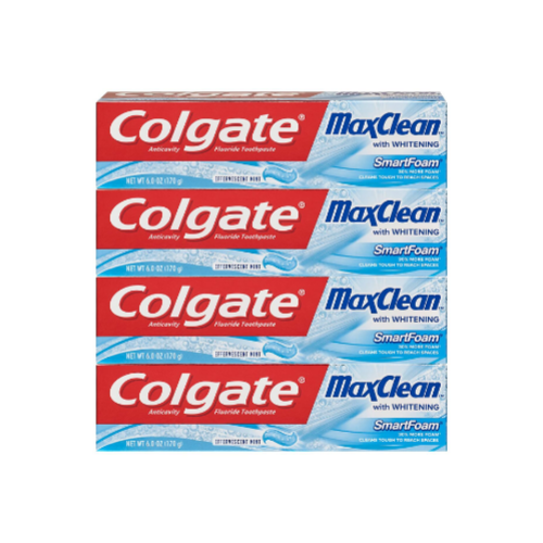 4-Pack Colgate MaxClean Whitening Foaming Toothpaste Via Amazon