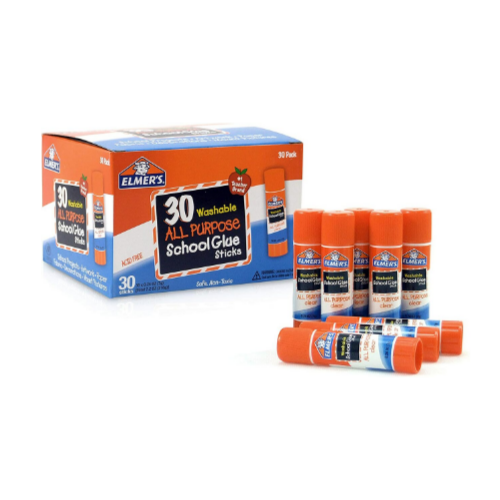 30 Count Elmer's All Purpose School Glue Sticks Via Amazon