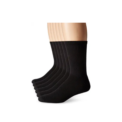 6-Pack Hanes Men's FreshIQ Odor Control X-Temp Comfort Cool Crew Socks Via Amazon