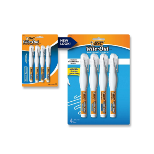 4-Pack BIC Wite-Out Shake 'n Squeeze Correction Pen Via Amazon
