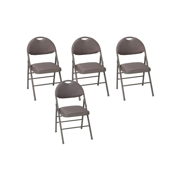 4 Cosco Comfort Back Fabric Folding Chair Via Amazon