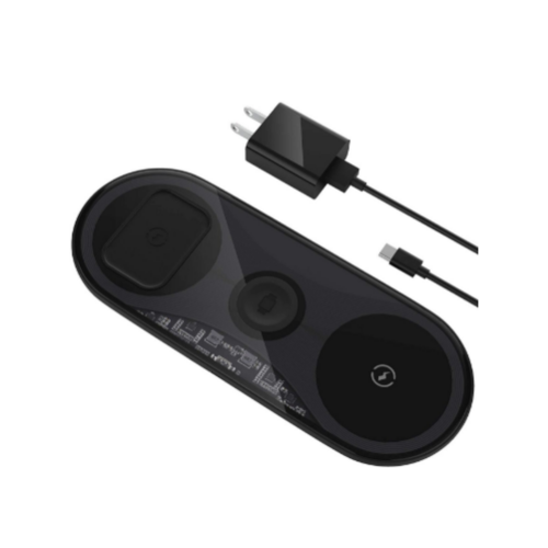 3 in 1 Qi-Certified 15W Wireless Charging Pad With Adapter Via Amazon