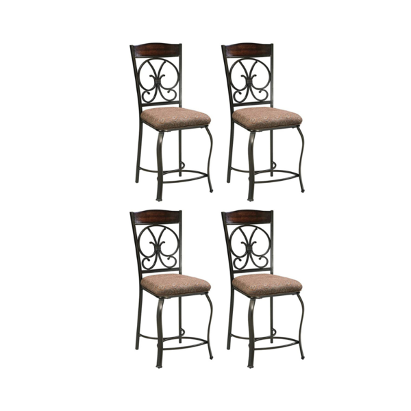 4 Pack Of Signature Design By Ashley Glambrey Counter Height 25″ Bar Stools Via Amazon
