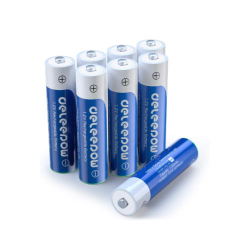8-Pack AAA Rechargeable Batteries Via Amazon