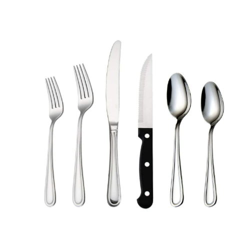 24PCS Stainless Steel Flatware Set for 4 Via Amazon