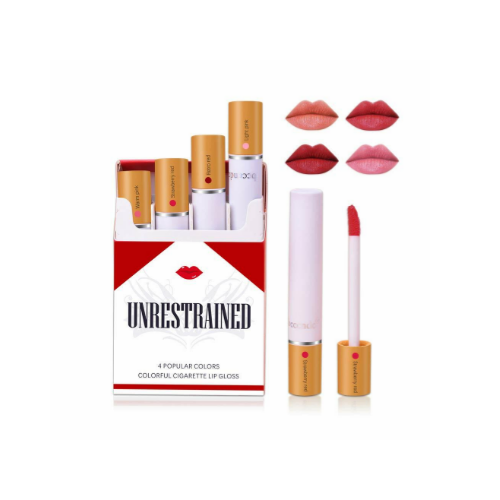 4 Pcs Cigarette Lip Gloss Stick Pack Set Via Amazon