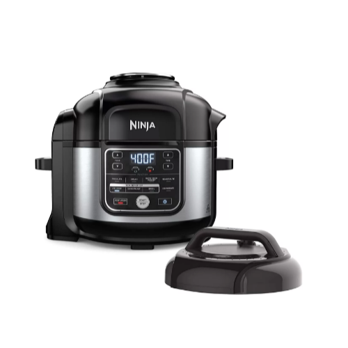 Ninja Foodi 10-in-1 Pressure Cooker and Air Fryer with Nesting Broil Rack, 6.5 Quart Via Amazon