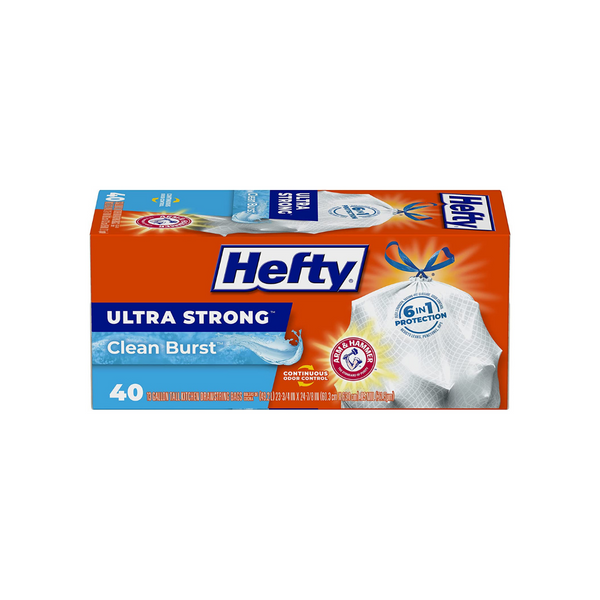 40 Hefty Ultra Strong Tall Kitchen 13 Gallon Trash Bags
Via Amazon