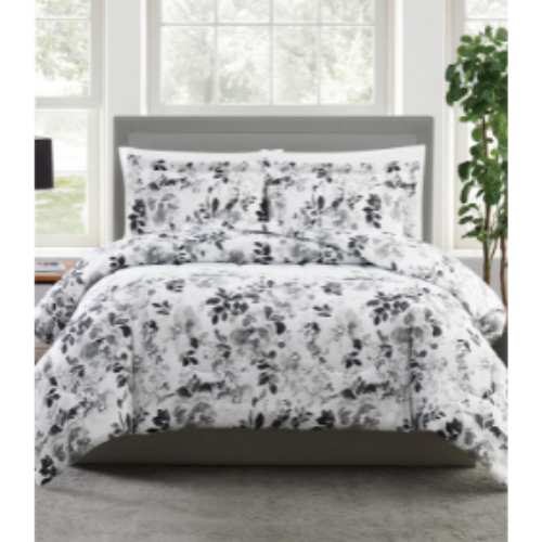 3-Pc. Floral-Print Full/Queen Comforter Set Via Macys