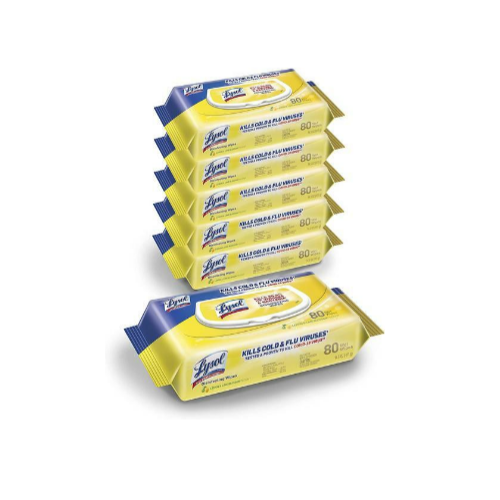6 Packs (480 Count) Lysol Disinfectant Handi-Pack Wipes Via Amazon