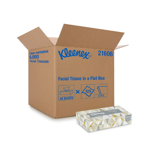 48 Boxes Kleenex Professional Facial Tissues Flat Boxes Via Amazon
