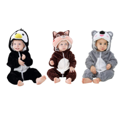 MICHLEY Unisex Baby Hooded Romper Costume Via Amazon