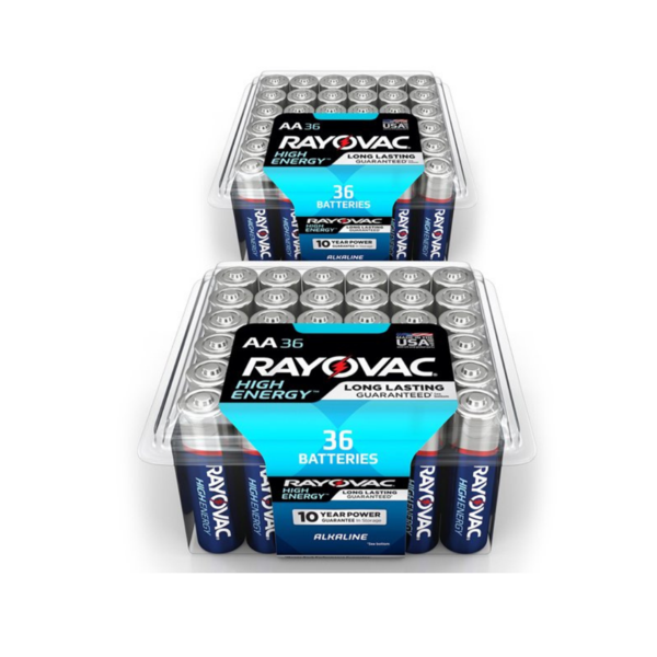 36 AA and 36 AAA Rayovac High Energy Batteries Via Walmart