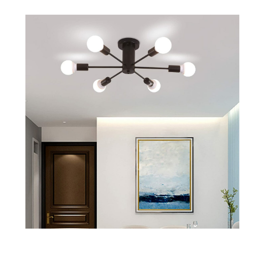 6 Lights Ceiling Light, Modern Chandelier Via Amazon