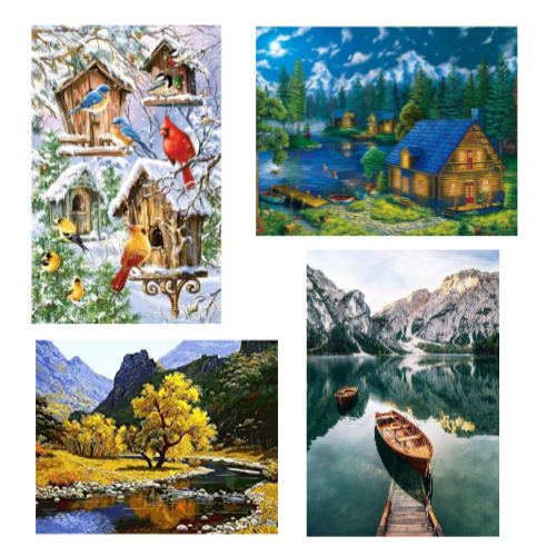 70% Off 5D Diamond Painting by Number Kits Via Amazon