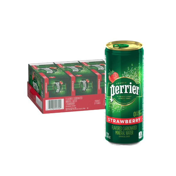 30 Cans of Perrier Flavored Carbonated Mineral Water (4 Flavors) via Amazon