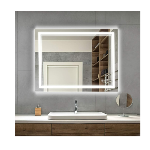 Bathroom LED Vanity Mirrors for Wall Adjustable Brightness Via Amazon