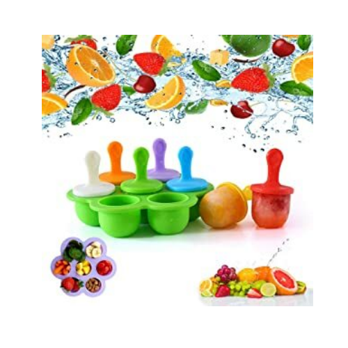 Silicone Popsicle Molds 7-cavity Great for Teething Babies Oven Safe Via Amazon