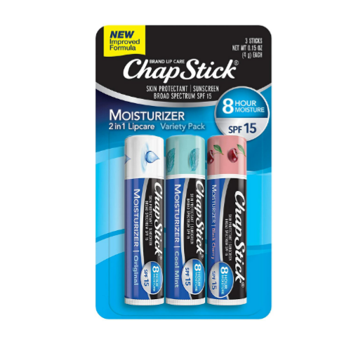 3 Pack ChapStick Moisturizer Original, Via Amazon