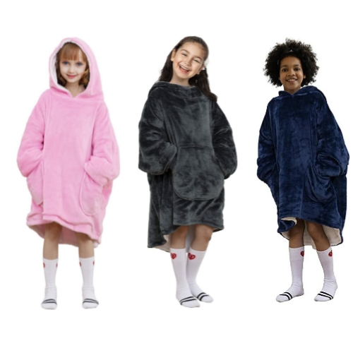 Kids Oversized Hoodie Wearable Blanket (Many Colors) Via Amazon