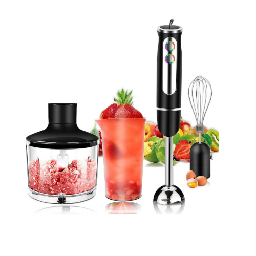 4-in-1,Powerful 500W 8-Speed Stainless Steel Stick Blender + Chopper Via Amazon