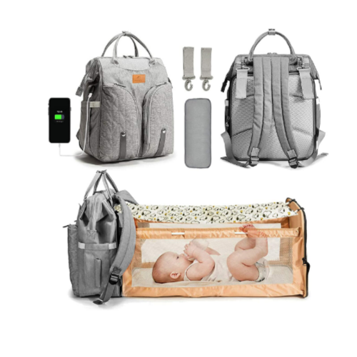 3 in 1 Baby Diaper Bag With Built In USB Charging Port Via Amazon