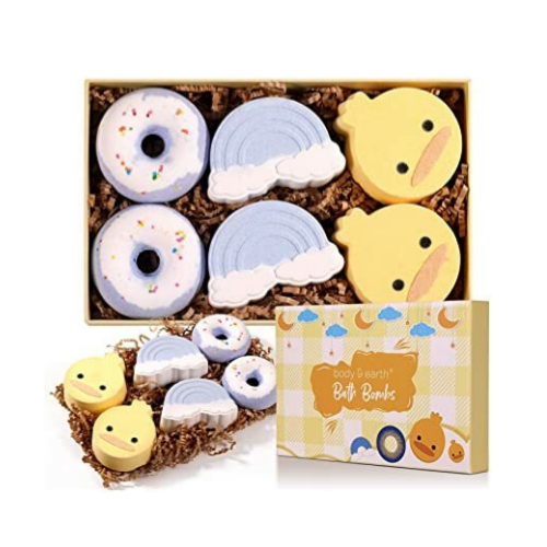 6 Piece Kids Bath Bomb Gift Set Via Amazon