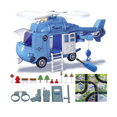 44 Pieces Airplane Building Toys Set with Lights Sounds Via Amazon
