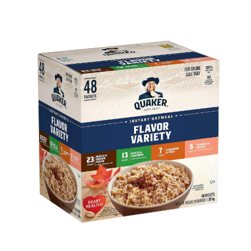 Save On Various Quaker Instant Oatmeal Via Amazon