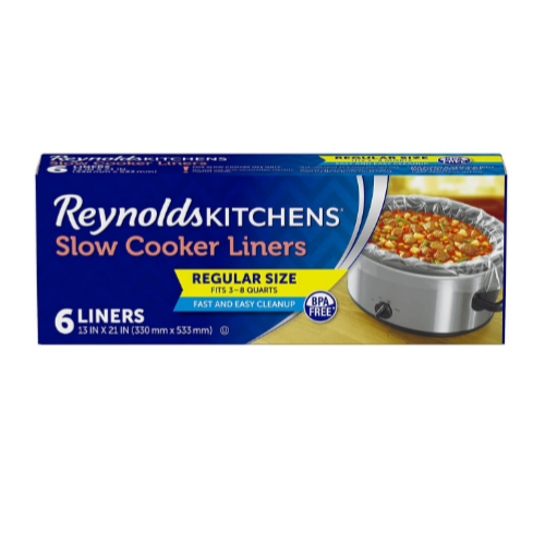 6 Count Reynolds Kitchens Slow Cooker Liners Via Amazon