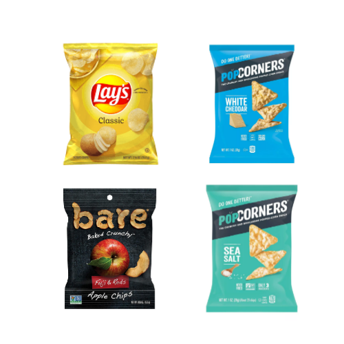 40 Pack Of Snacks Lays, PopCorners, Bare Fruit Snacks, Grandma’s Cookies, Utz Via Amazon