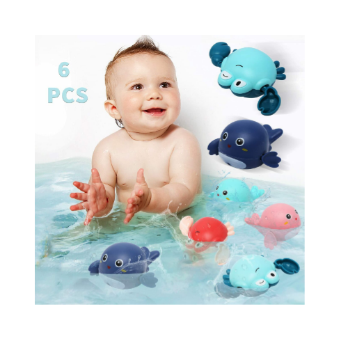 6 Pieces Baby Bathtub Toys Via Amazon