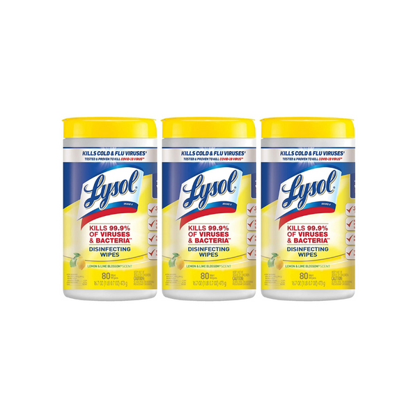 240 Lysol Disinfecting Wipes Via Amazon