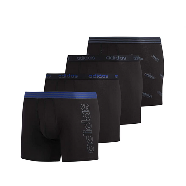4 adidas Men's Core Stretch Cotton Boxer Briefs Via Amazon
