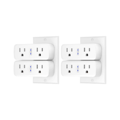 4-Pack 2-in-1 Compact Design Wi-Fi Smart Plugs Via Amazon