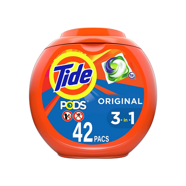 42 Tide Pods Liquid Laundry Detergent Pacs
Via Amazon