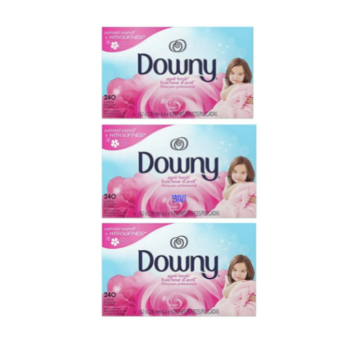 3-Packs Downy Fabric Softener Dryer Sheets via Amazon