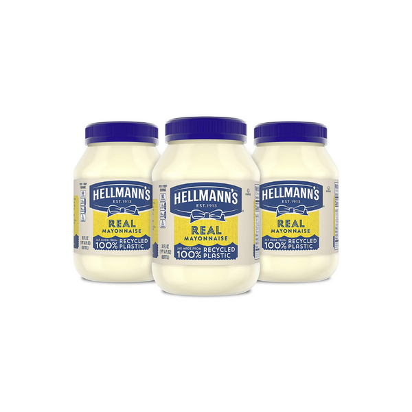 Hellmann’s Mayonnaise Real, 30 oz, (Pack of 3) Via Amazon