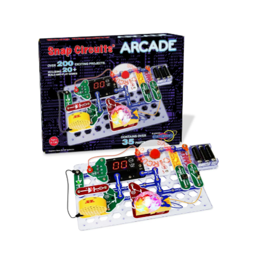 Snap Circuits “Arcade”, Electronics Exploration Kit ( 200 Projects) via Amazon