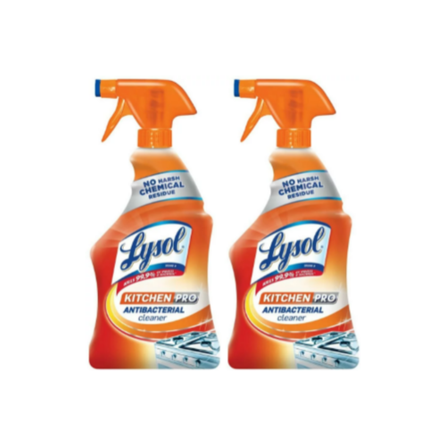 2-Pack Lysol Kitchen Pro Antibacterial Cleaner Trigger Via Amazon