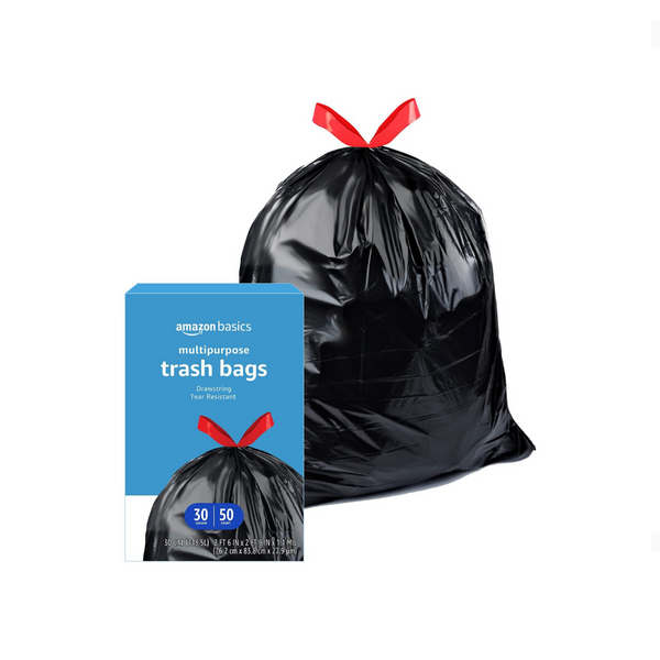 50 Amazon Basics 30 Gallon Drawstring Trash Bags
Via Amazon