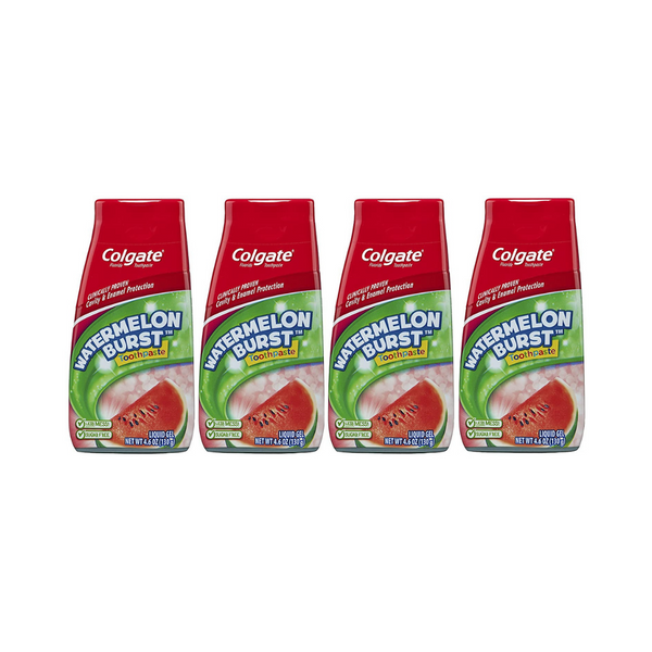 4 Pack Of Colgate Anticavity Kids Watermelon Burst Toothpaste Via Amazon