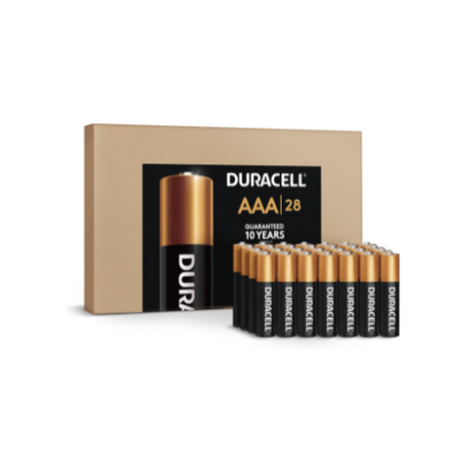 28 Duracell Coppertop AAA Batteries Via Amazon