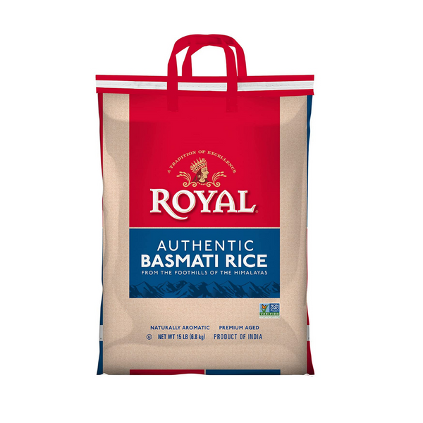 Authentic Royal Basmati Rice 15 Pound Bag Via Amazon