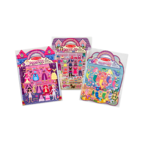 Melissa & Doug Puffy Sticker Activity Books Set,  208 Reusable Stickers Via Amazon