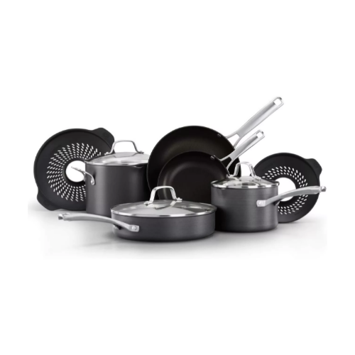 Calphalon 10-Piece Nonstick Pots and Pans Set Via Amazon